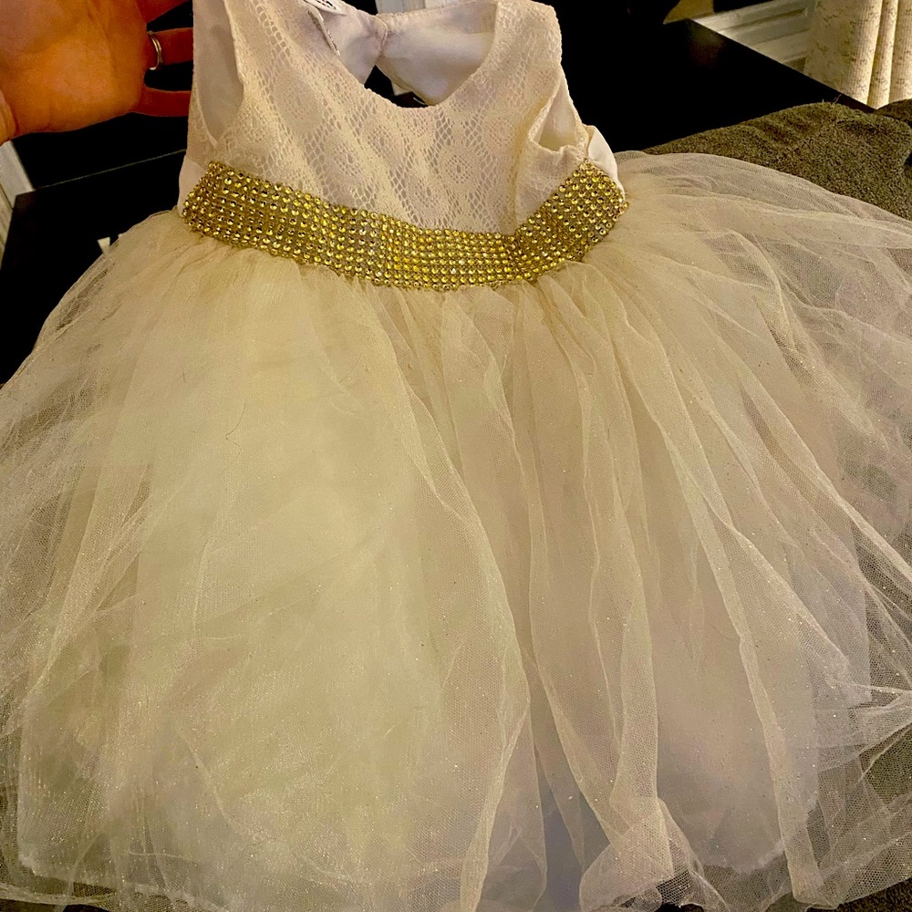 Off white formal girls dress